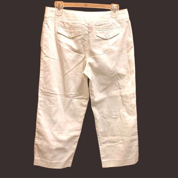 George | Women’s Modern Fit White Casual Office Capris Pants Size 8 - Picture 2 of 12